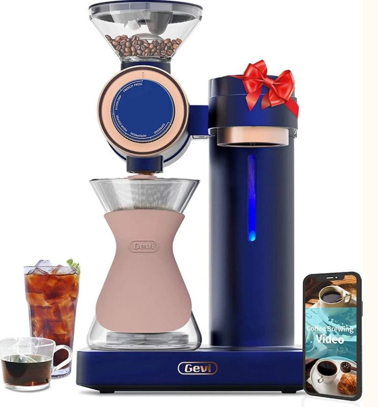 Photo 1 of *** parts only****Gevi 4-in-1 Smart Pour-over Coffee Machine Blue