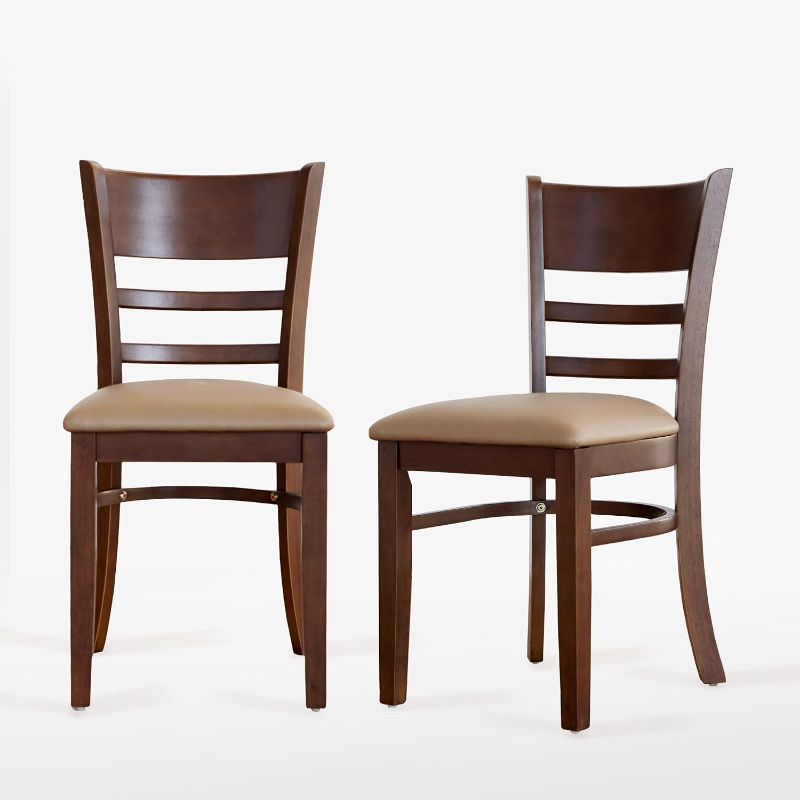 Photo 1 of (STOCK PHOTO FOR SAMPLE ONLY) - Livinia Cabin Dining Chair Set of 2, Solid Malaysian Oak 