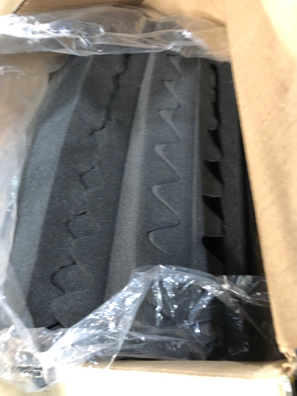 Photo 1 of * used *
Pack of Black 1" x 12" x 12" Acoustic Grid Studio Foam Sound Absorption Wall Panels