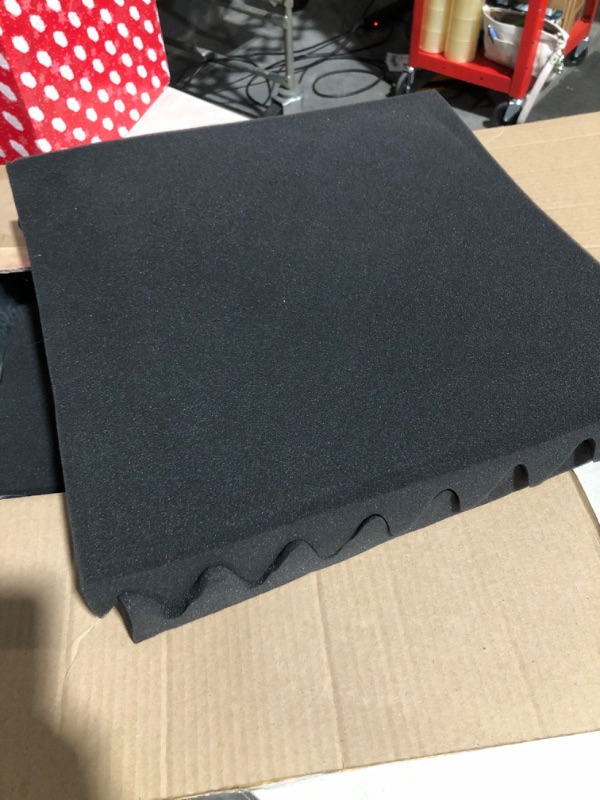 Photo 1 of * used *
Pack of Black 1" x 12" x 12" Acoustic Grid Studio Foam Sound Absorption Wall Panels