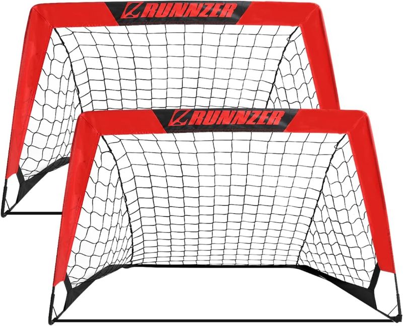 Photo 1 of (ONLY ONE) - STOCK PHOTO FOR SAMPLE ONLY*** Sports Squad Kids Soccer Goal, Pop Up Soccer Goal Net for Backyard, Set of 2 with Portable Carrying Case