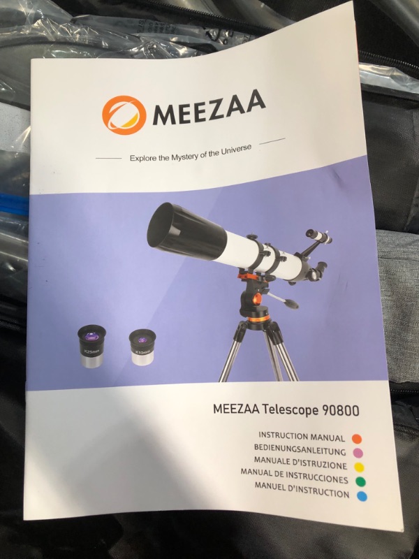 Photo 2 of ***NON REFUNDABLE NO RETURNS SOLD AS IS**
**PARTS ONLY**MEEZAA Telescope for Adults Astronomy, 80mm Aperture 600mm Refractor Telescope for Kids & Beginners, Fully Multi-Coated Optics High Transmission Telescopes with Tripod