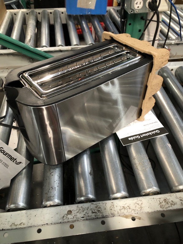 Photo 2 of Elite Gourmet ECT5322 Long Slot 4 Slice Toaster, Countdown Timer, Bagel Function, 6 Toast Setting, Defrost, Cancel Function, Built-in Warming Rack, Extra Wide Slots