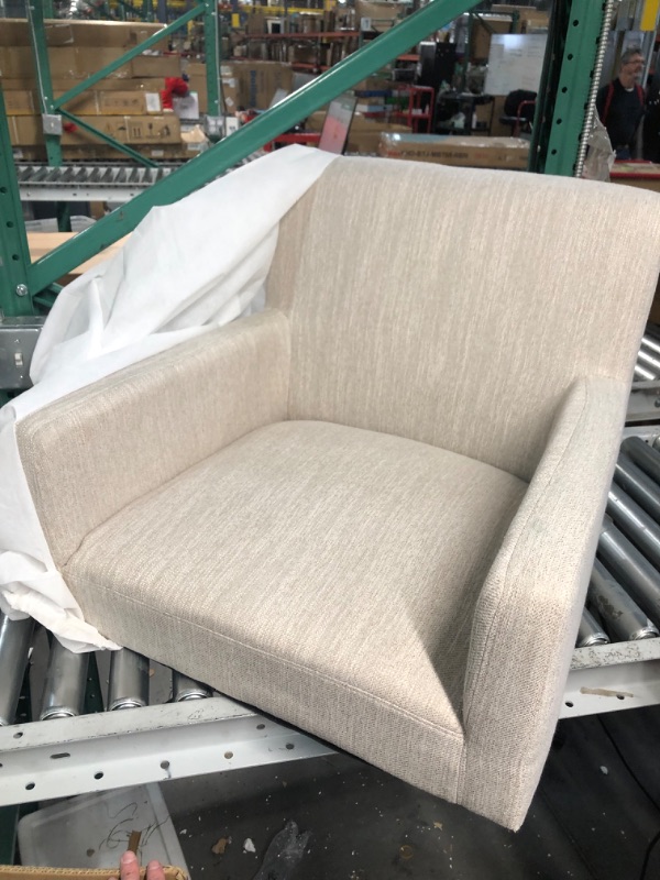 Photo 2 of ***USED - POSSIBLY MISSING PARTS***
Signature Design by Ashley Janesley Modern Wingback Accent Chair, Beige