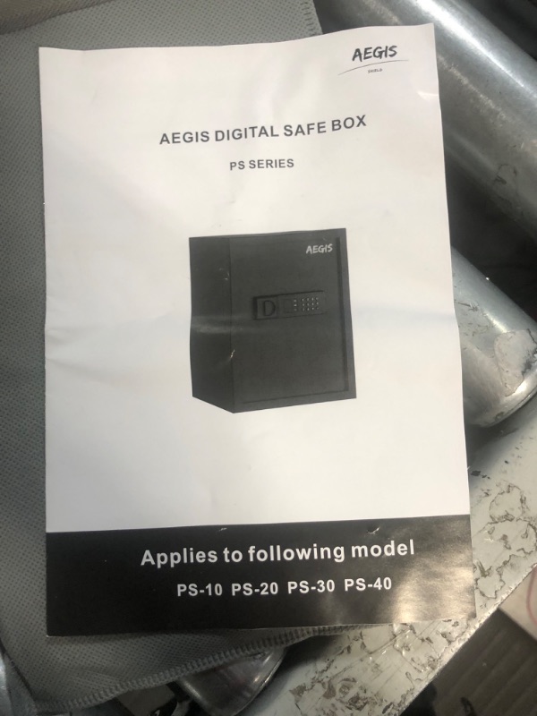 Photo 3 of AEGIS 1.2 Cubic Feet Cabinet Safe Box with Digital Password & Keys Electronic Security RV Safe Box Money Lock Box