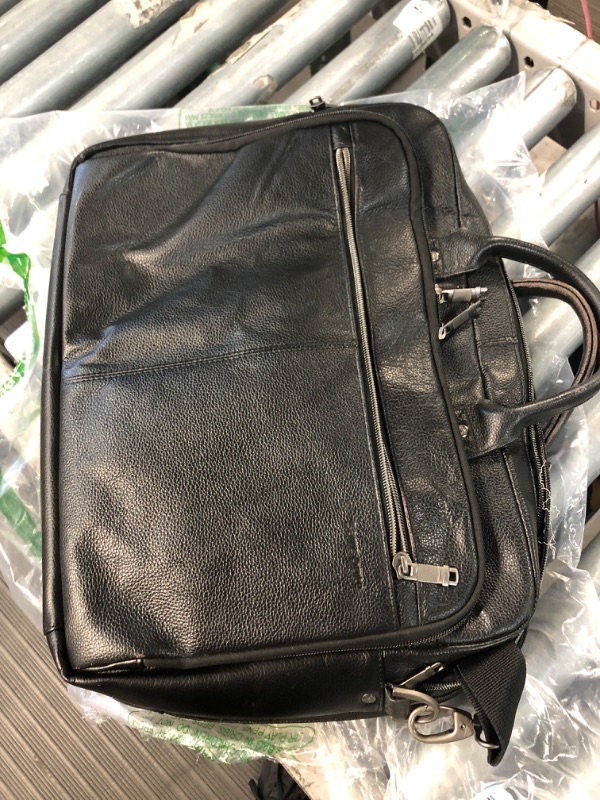 Photo 2 of **USED** Samsonite Classic Leather Toploader Briefcase