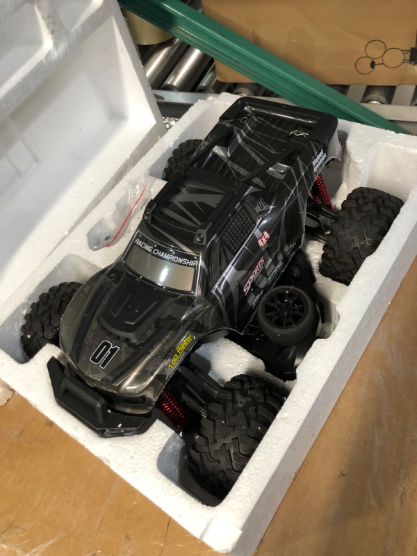 Photo 1 of FUUY RC Cars for Adults 1:10 Large Remote Control Car 45KPH High-Speed RC Truck with 2 Batteries All Terrain Waterproof Off Road Fast RC Car with 550 Power Motor Toys Gift for Youth 1:10 Brushed