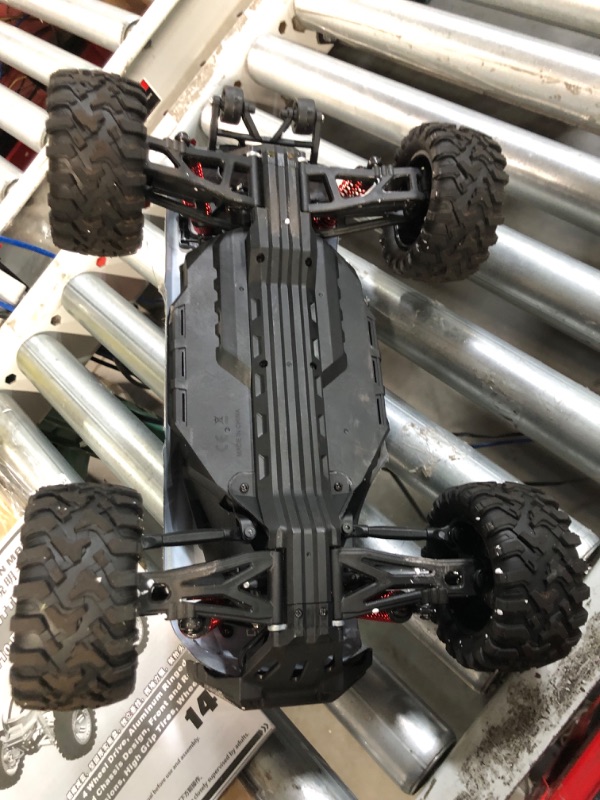 Photo 1 of FUUY RC Cars for Adults 1:10 Large Remote Control Car 45KPH High-Speed RC Truck with 2 Batteries All Terrain Waterproof Off Road Fast RC Car with 550 Power Motor Toys Gift for Youth 1:10 Brushed