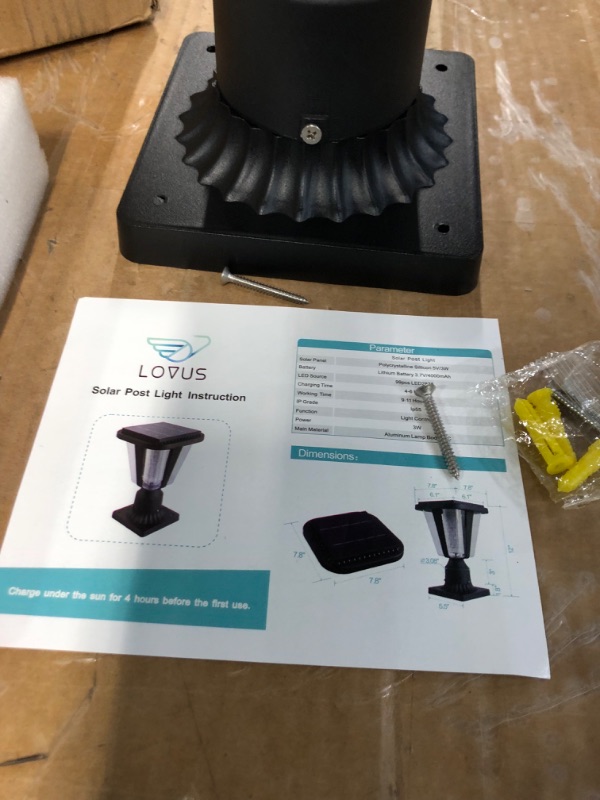 Photo 1 of LOVUS Solar Post Light