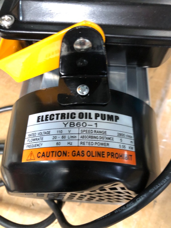 Photo 5 of **read notes*****
Trupow 110V AC 16GPM Electric Self-Priming Diesel Kerosene Biodiesel Oil Fuel Transfer Pump