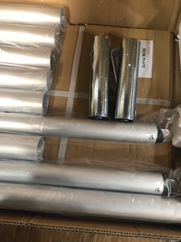 Photo 1 of Hecis Pipe and Drape Backdrop Stand Kit 8ft x 10ft, Backdrop Stand Heavy Duty 