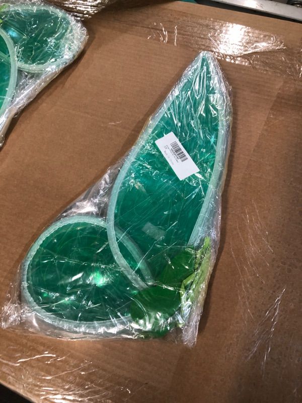 Photo 1 of Fairy Wings White Angel Wings Butterfly Wings Dress Up Sparkling Sheer Halloween Costume Fairy Wing for Girls Kids (Green) 4 Pack