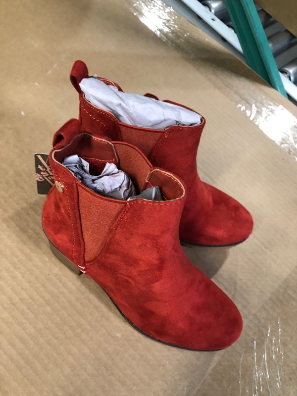 Photo 1 of JABASIC Women Casual Ankle Booties Block Heel Slip On Chelsea Boots (6)