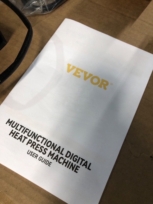 Photo 7 of VEVOR Heat Press 15x15 Inch 8 in 1 Heat Press Machine Digital Multifunctional Sublimation Heat Transfer Machine Dual LED Display 360 Degree Rotation Swing Away for Printing T Shirts Hat Mug Cap Plate
