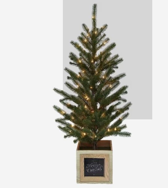 Photo 1 of **READ NOTES***
Holiday Living 4-ft Pine Pre-lit Artificial Christmas Tree with Incandescent Lights
