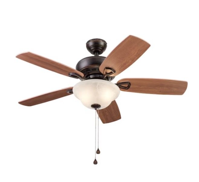 Photo 1 of **READ NOTES***
Harbor Breeze Sage Cove 44-in Oil-Rubbed Bronze LED Indoor Downrod or Flush Mount Ceiling Fan with Light (5-Blade)
