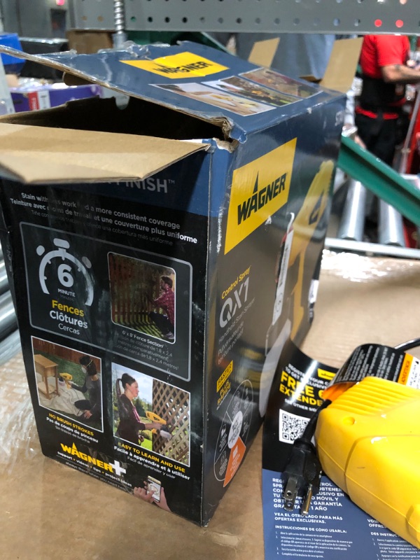 Photo 1 of **READ NOTES****
Wagner Spraytech 2418392 Control Spray QX1 HVLP Stain Sprayer, Ideal for Crafting & Small Staining Projects like Decks, Fences and Lattice