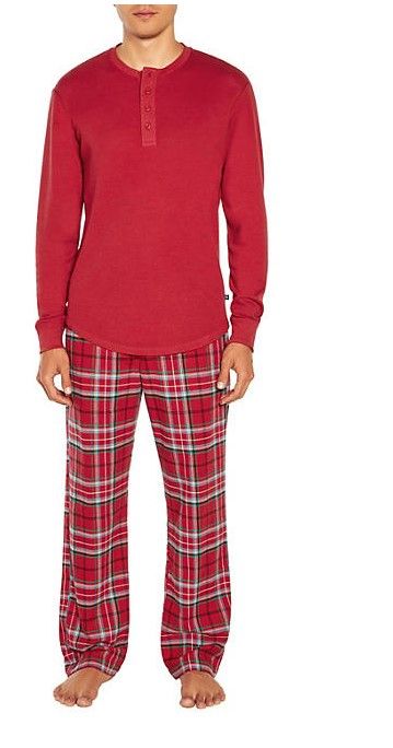 Photo 1 of Gap Men's Flannel Sleep Set (Red, Small)