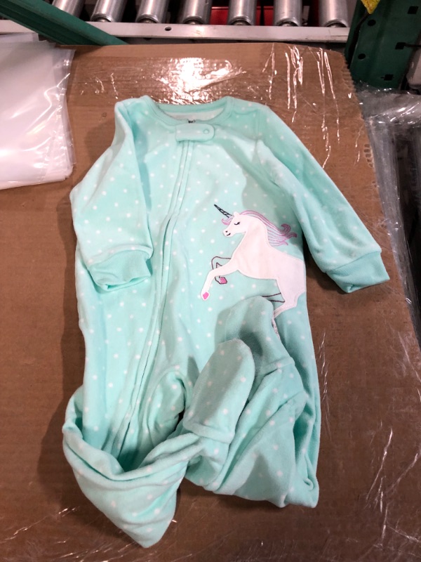 Photo 3 of Baby 1-Piece Unicorn Footie Pajamas (9-12M)
