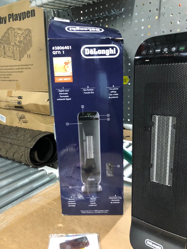 Photo 6 of ***for parts only***read notes****
Delonghi Tower Ceramic Heater - Gray - 15L - Each