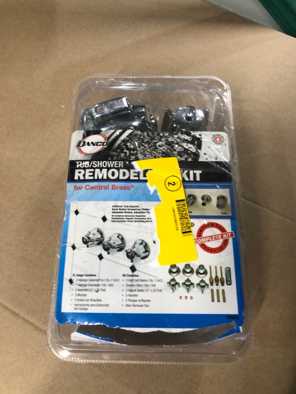 Photo 7 of ***READ NOTES*** FOR PARTS ONLY
DANCO Bathtub and Shower 3-Handle Remodel/Rebuild Trim Kit for Central Brass Faucets | Knob Handle | 10L-11H, 10L-11C, 10L-13D | Chrome (39616)