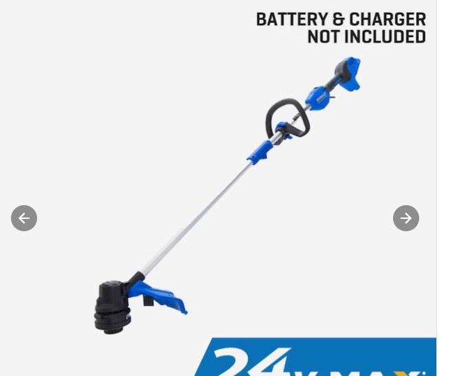 Photo 1 of **FOR PARTS ONLY***** READ NOTES
Kobalt 24 Volt -12in String trimmer ( Battery and Charger not Included)