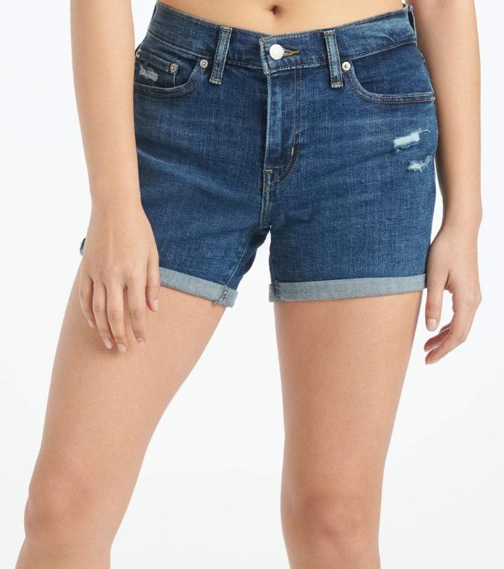 Photo 1 of Levi S Womens Mid Length Shorts Hawaii Ocean (32)
