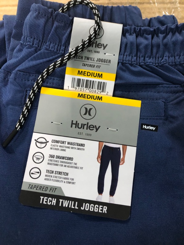 Photo 2 of hurley tech twill jogger medium (navy)