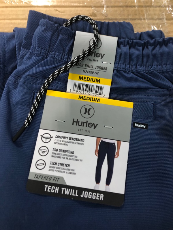 Photo 3 of hurley tech twill jogger medium (navy)