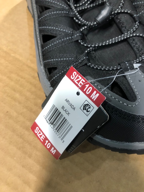 Photo 1 of Eddie Bauer Men's Arvada Bungee Lace Lightweight Water Sandal (Black 10M)
