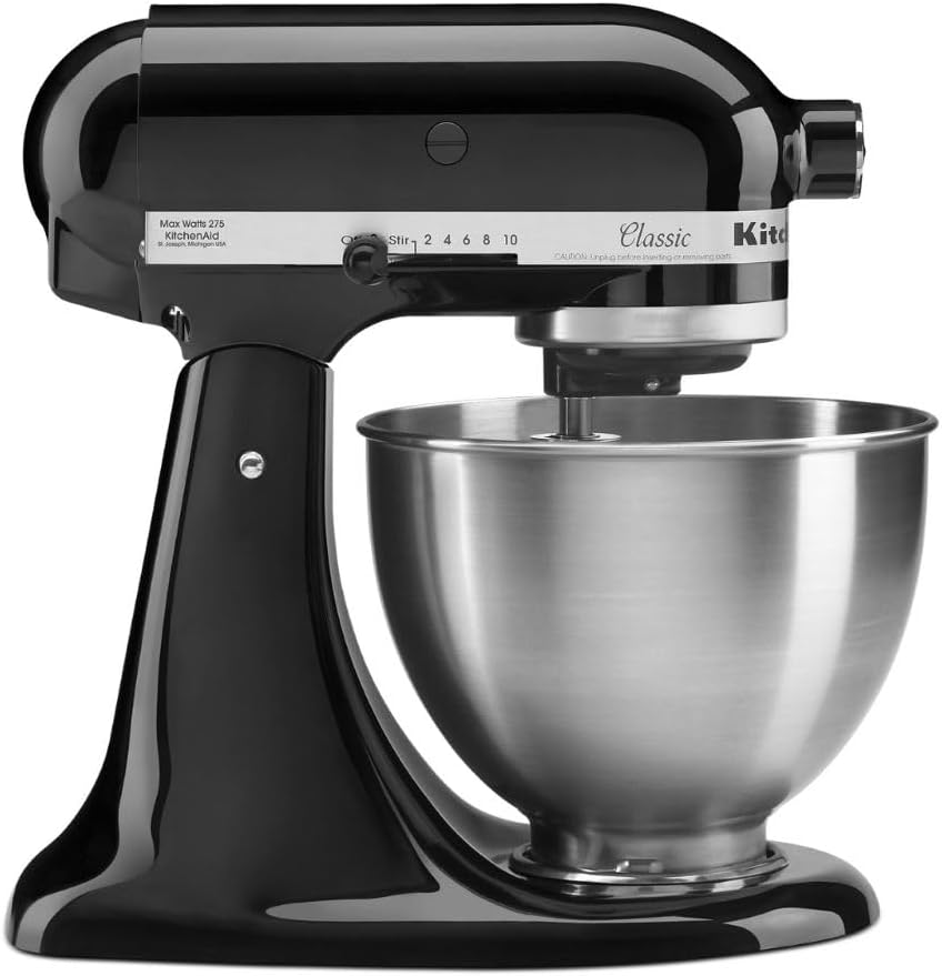 Photo 1 of **FOR PARTS ONLY**** READ NOTES
KitchenAid Classic Series 4.5 Quart Tilt-Head Stand Mixer K45SS, Onyx Black
