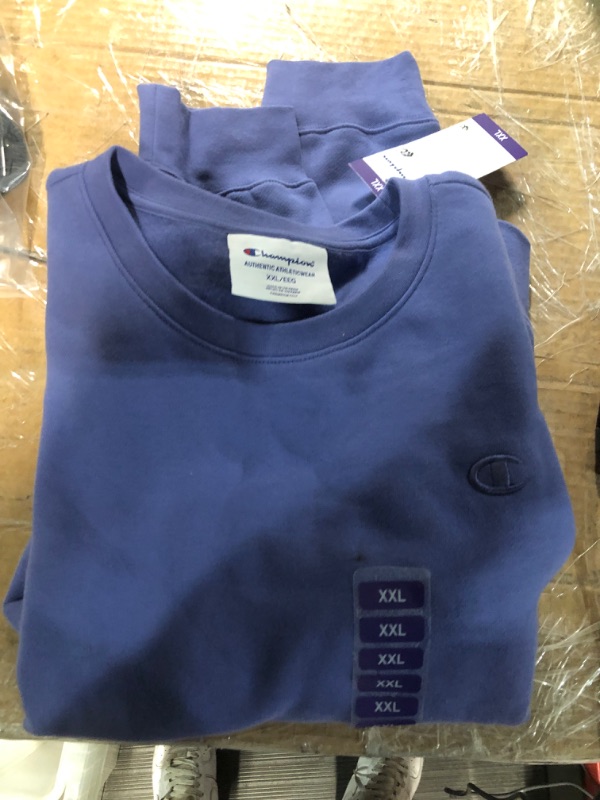 Photo 1 of champion sweater XXL purple (STAINED) 