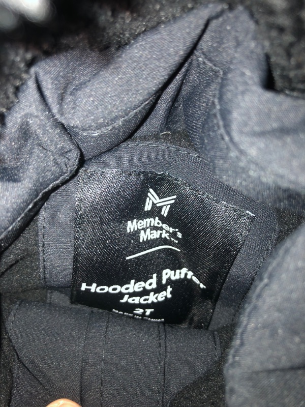 Photo 1 of hoodie puffer jacket 2T BLACK 