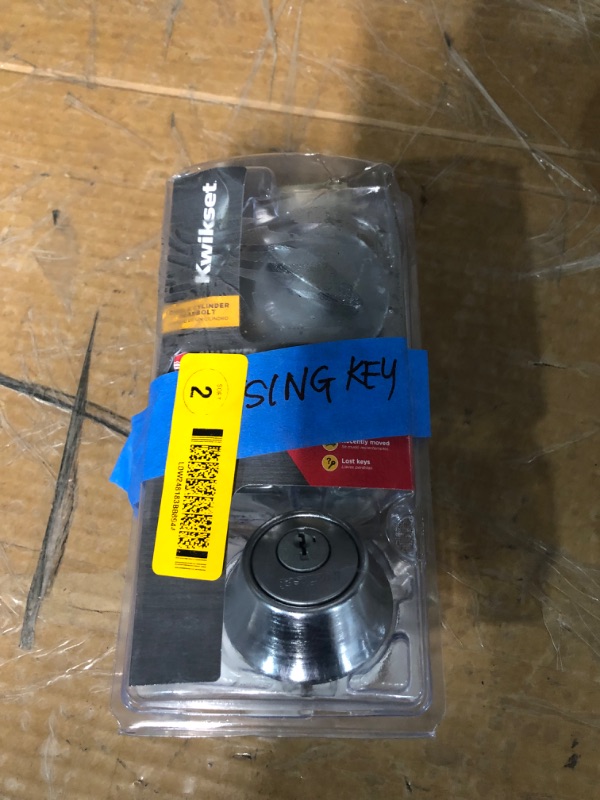 Photo 2 of **FOR PARTS ONLY***
Kwikset Security 660 Deadbolt Series Satin Chrome Single Cylinder Deadbolt with SmartKey
