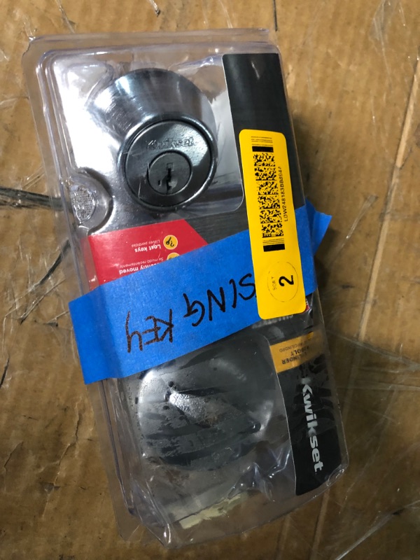 Photo 1 of **FOR PARTS ONLY***
Kwikset Security 660 Deadbolt Series Satin Chrome Single Cylinder Deadbolt with SmartKey

