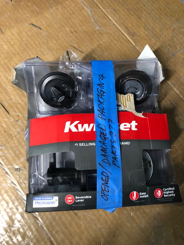 Photo 1 of **FOR PARTS ONLY***
Kwikset Signatures Lido Venetian Bronze Single-Cylinder Deadbolt Universal Exterior Keyed Entry Door Handle with Smartkey Combo Pack
