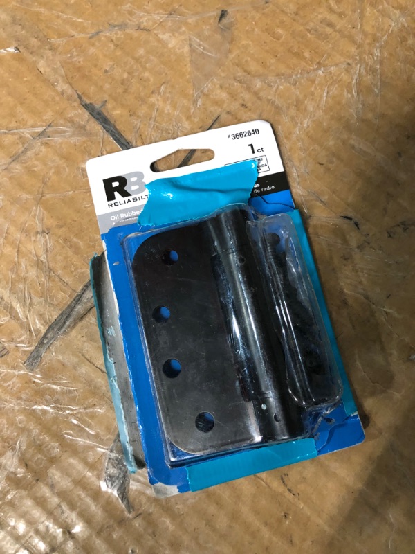 Photo 1 of **FOR PARTS ONLY****
RELIABILT 4-in H x 5/8-in Radius Oil-Rubbed Bronze Spring Interior Door Hinge
