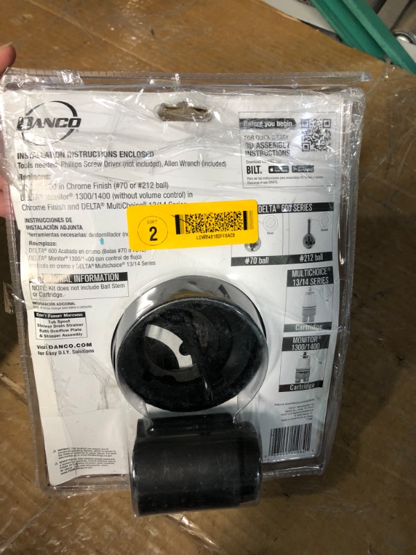 Photo 1 of **FOR PARTS ONLY***
Danco Matte Black 2-handle Bathtub and Shower Faucet
