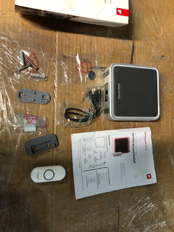 Photo 1 of **FOR PARTS ONLY*** PARTS ONLY
Honeywell Home Series 9 Portable Charcoal Wireless Doorbell Kit
