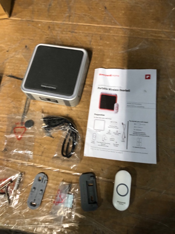 Photo 2 of **FOR PARTS ONLY*** PARTS ONLY
Honeywell Home Series 9 Portable Charcoal Wireless Doorbell Kit
