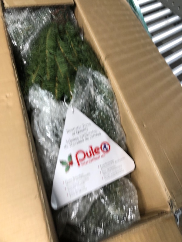 Photo 4 of ***USED LIKE NEW***Puleo International 4.5-Foot Pre-Lit Fraser Fir Pencil 150 UL Clear Lights Artificial Christmas Tree, Ft, Green 4.5' Pencil Fraser Fir with 150 Clear Lights