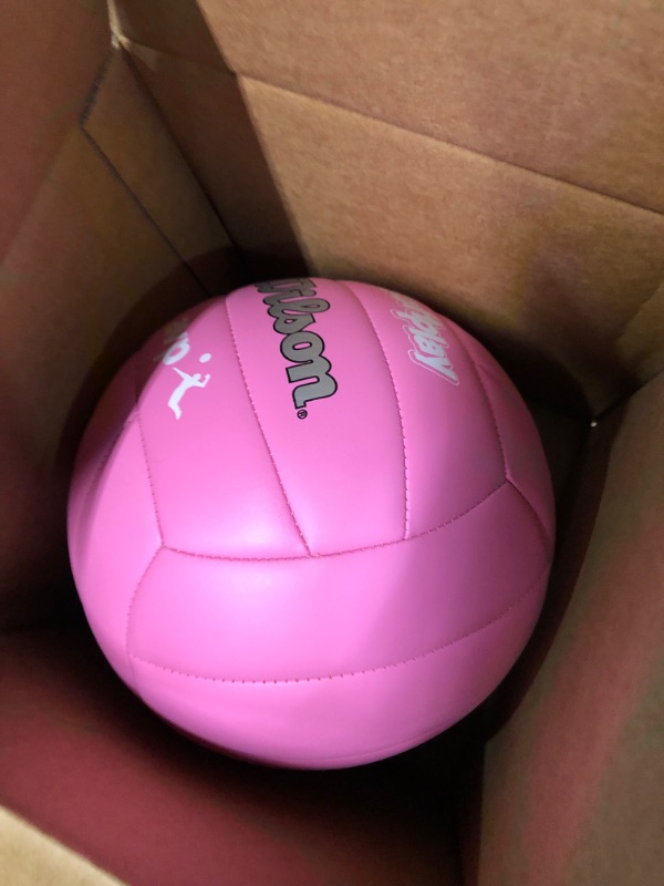 Photo 5 of WILSON AVP Soft Play Volleyball - Official Size AVP Soft Play Pink