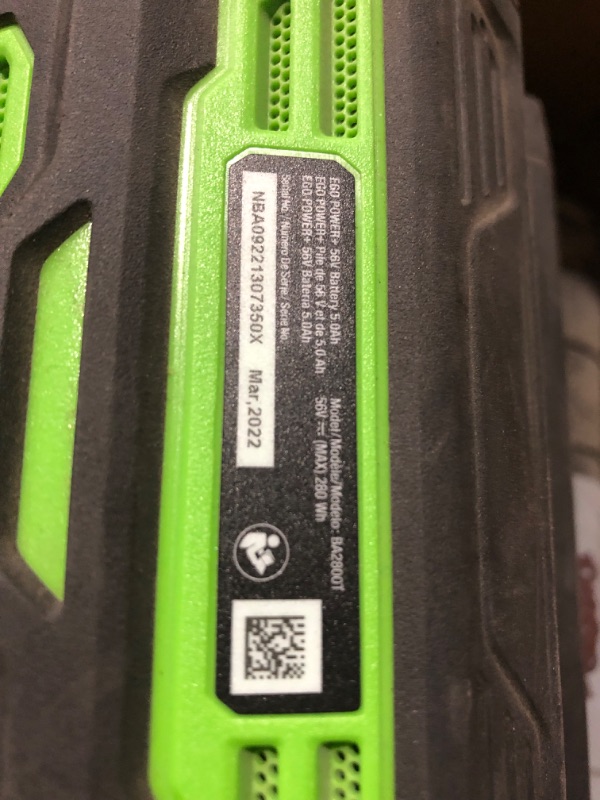 Photo 6 of **NONREFUNDABLE**FOR PARTS OR REPAIR**SEE NOTES**
EGO LB6703 670 CFM 180 MPH 56V Lithium-Ion Cordless Electric Variable-Speed Blower Kit 