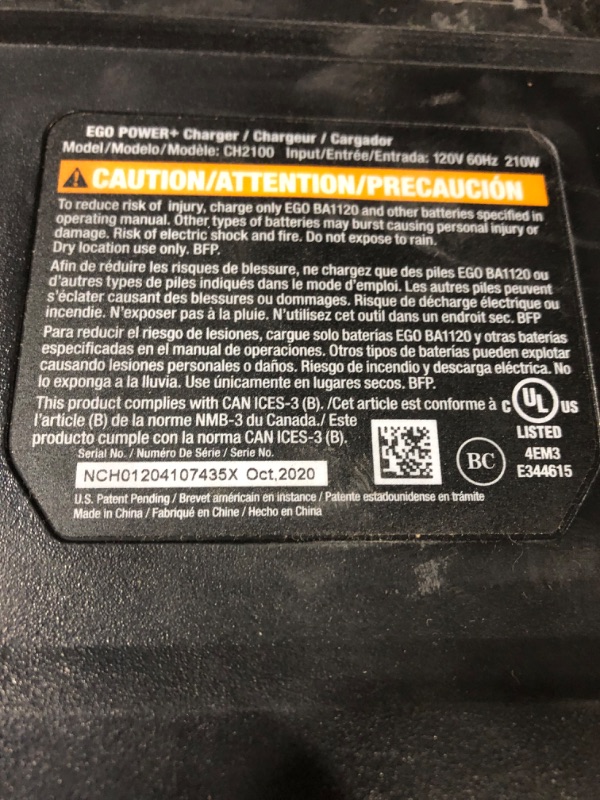 Photo 1 of **NONREFUNDABLE**FOR PARTS OR REPAIR**SEE NOTES**
EGO LB6703 670 CFM 180 MPH 56V Lithium-Ion Cordless Electric Variable-Speed Blower Kit 