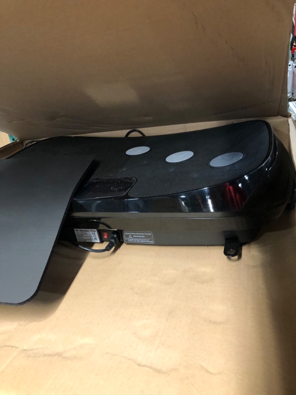 Photo 1 of **HAS BEEN USED- UNABLE TO TEST**  LifePro Rumblex Max 4D Vibration Plate Exercise Machine with Loop Resistance Bands 