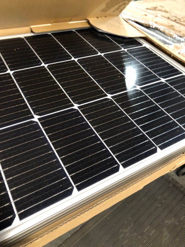 Photo 2 of Newpowa 100 Watts Monocrystalline 100W 12V Solar Panel High Efficiency Mono Module RV Marine Boat Off Grid (100W New)