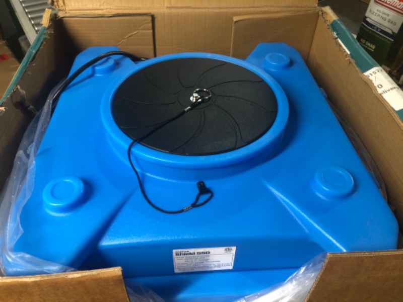 Photo 3 of CADPXS Shield-550 Negative Machine Airbourne Cleaner HEPA Scrubber Water Damage Restoration Equipment Air Purifier, Air Scrubbers 550 air scrubbers Blue