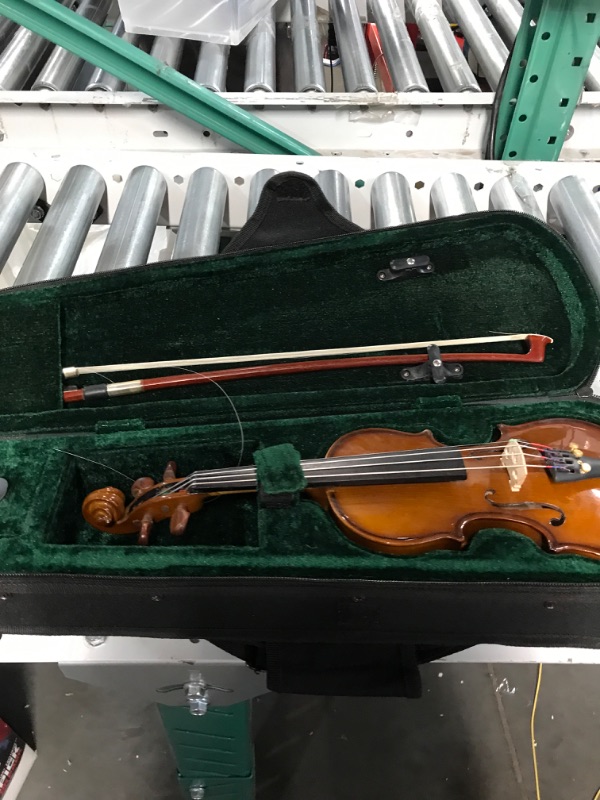 Photo 4 of (READ FULL POST) Santa Rosa 1/16 Handmade Violin/Fiddle, 4-String with Bow, Rosin and Case, Right Handed, (SRV100) VERY SMALL!