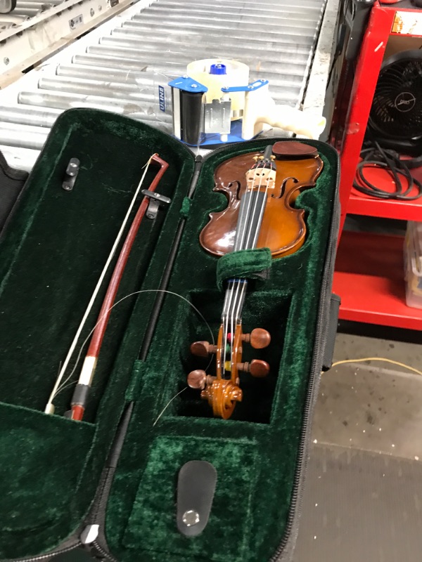Photo 3 of (READ FULL POST) Santa Rosa 1/16 Handmade Violin/Fiddle, 4-String with Bow, Rosin and Case, Right Handed, (SRV100) VERY SMALL!