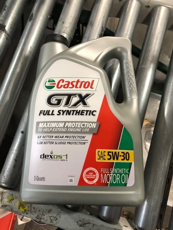 Photo 3 of Castrol GTX Full Synthetic 5W-30 Motor Oil, 5 Quarts 5 Qt (Pack of 1) 5W-30 Oil